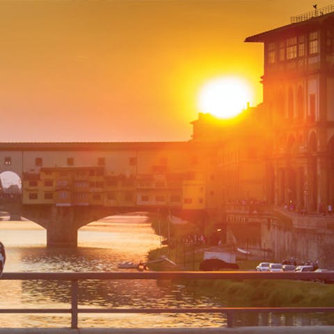 florence overview ponte vecchio